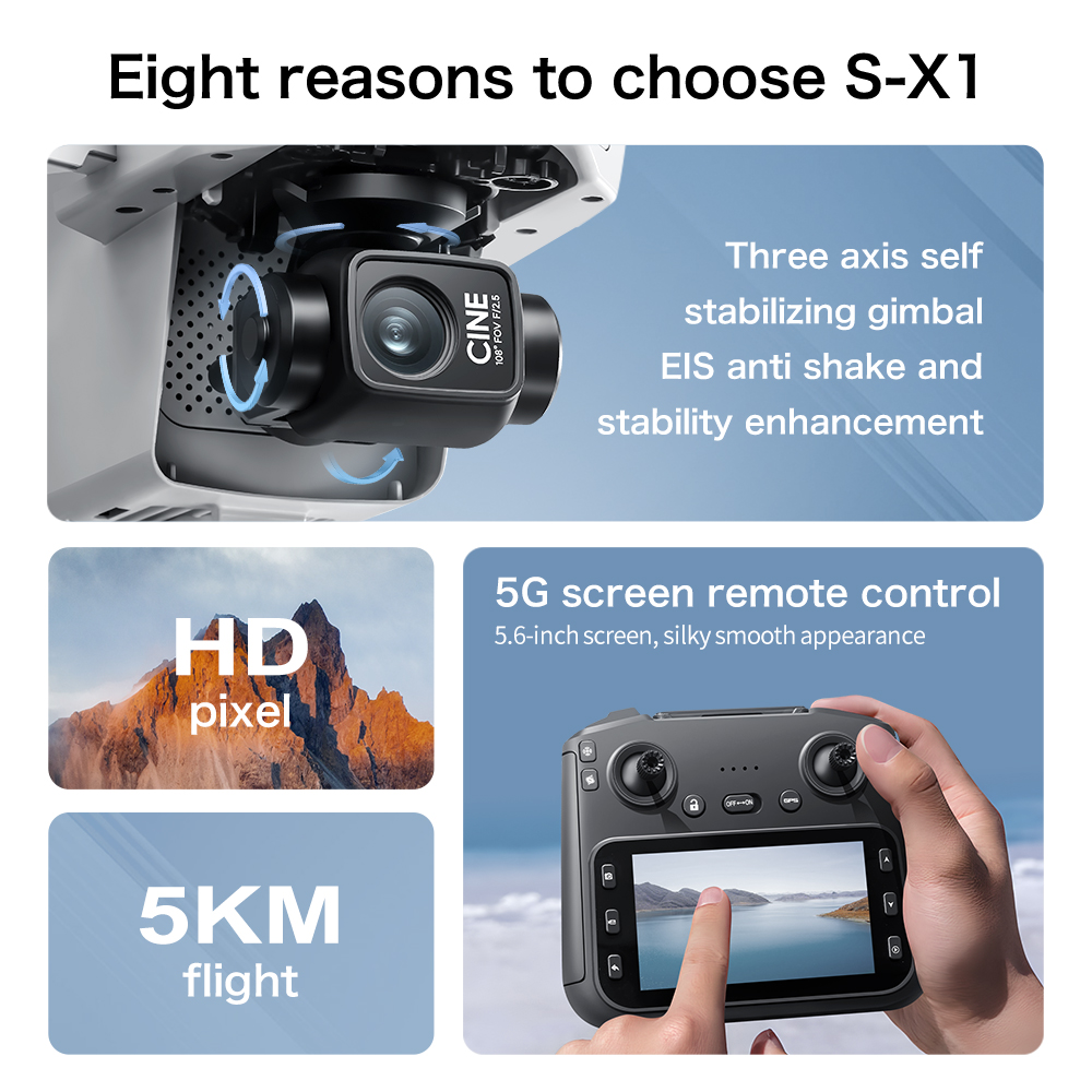 Drone Aéreo Original S-X1 GPS  - Drone Ae Rc avaliação e preço