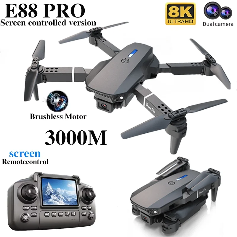Drone Profissional E88 PRO com - Drone Ae Rc avaliação e preço