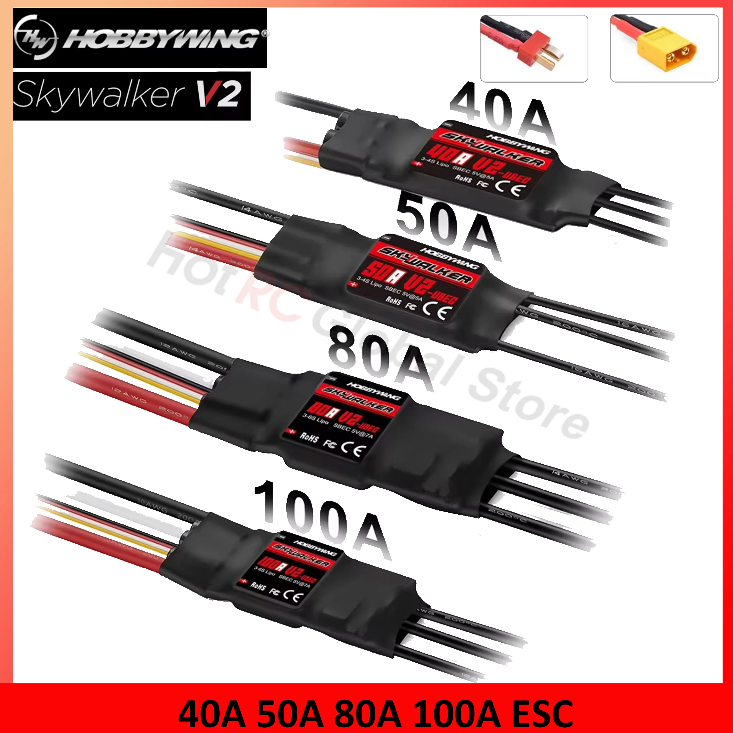 HOBBYWING-Controlador de veloc - Drone Rc Leading avaliação e preço