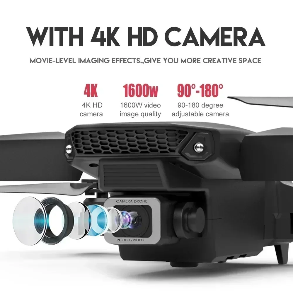 E88 pro wifi fpv drone grande  - Drone Ae Rc avaliação e preço